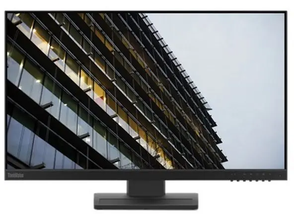 23,8 дюймовый монитор Lenovo ThinkVision e24-28 черного цвета с подставкой (1920x1080 6 мс 178 °/178 ° 250 кд/м 1000:1 VGA + DP HDMI мм) (62b6mat3eu).