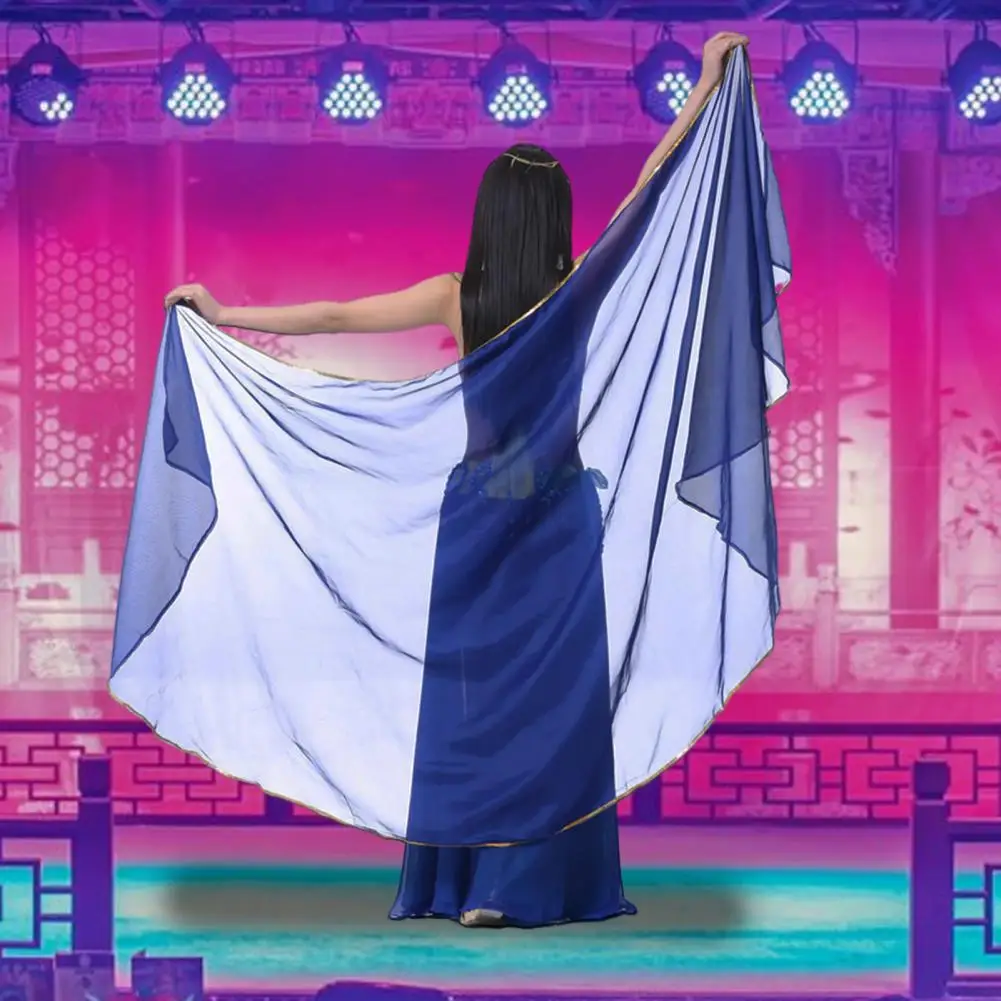 Шаль из искусственного шелка женский летний шифоновый марлевый шарф для живота