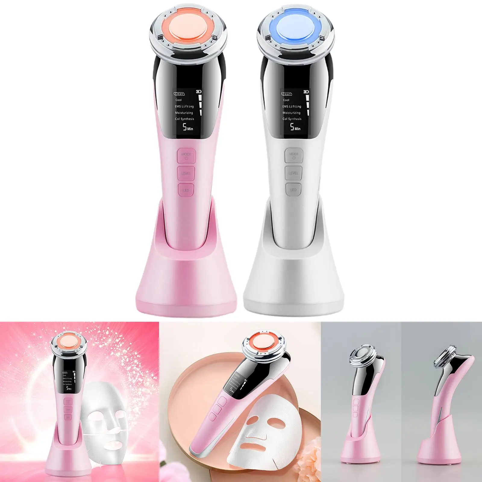 EMS Micro Current Facial Massager Promote Essence Absorption Skin Care Beauty Device |