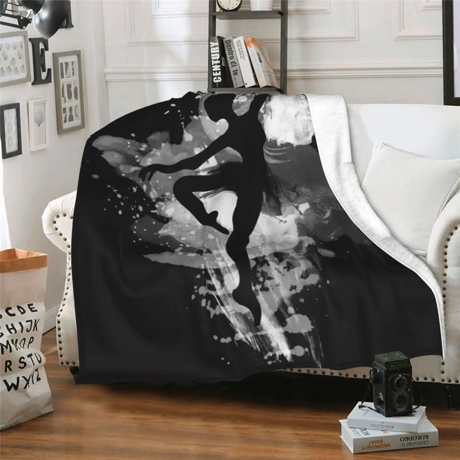 

Одеяло супер мягкое уютное искусственное одеяло для дивана, спальни, кушетки королевского размера, хороший подарок для девочек, художественное флисовое покрывало для балета