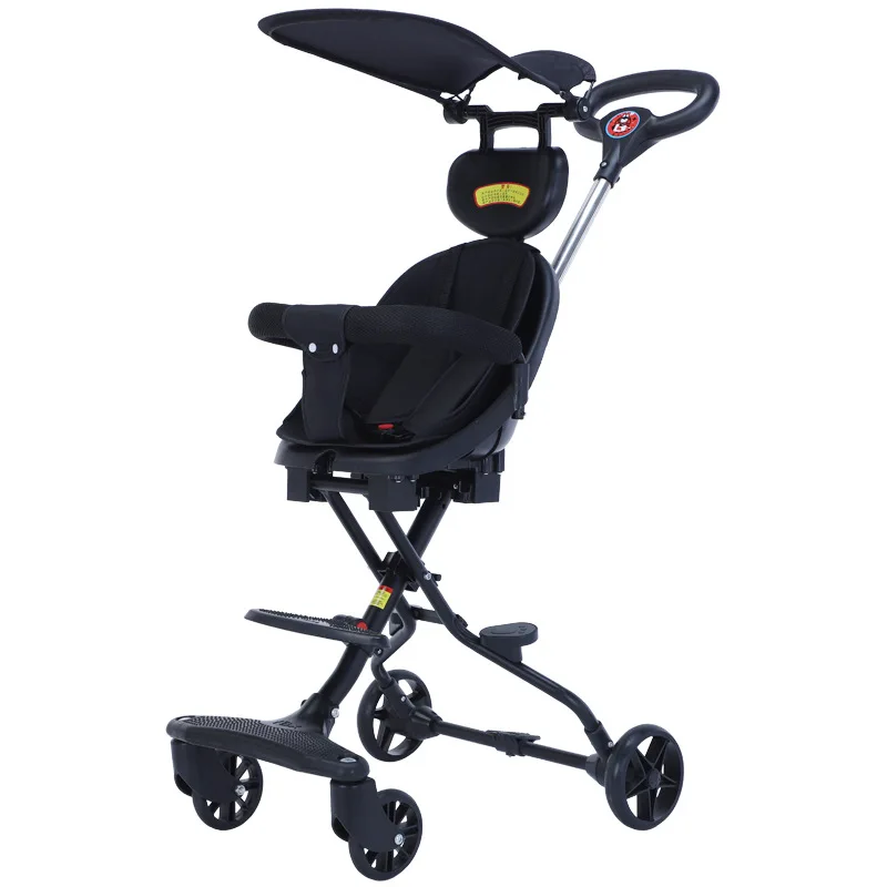 Walking Baby Artifact Trolley Two-way Lightweight Baby Stroller Folding Trolley High Landscape Walking Baby Artifact