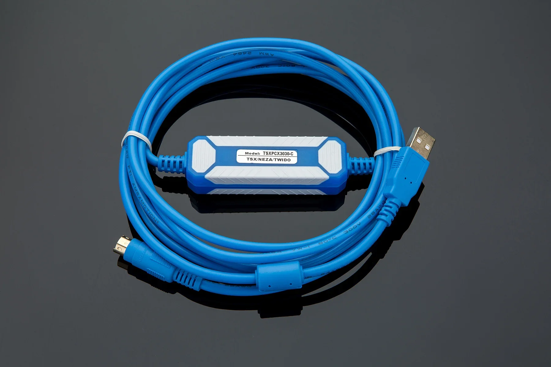 Фото Подходит для программирующего кабеля Schneider Twido Neza Modicon PREMIUM M340 Series PLC TSXPCX3030-C с USB-портом для связи. №2
