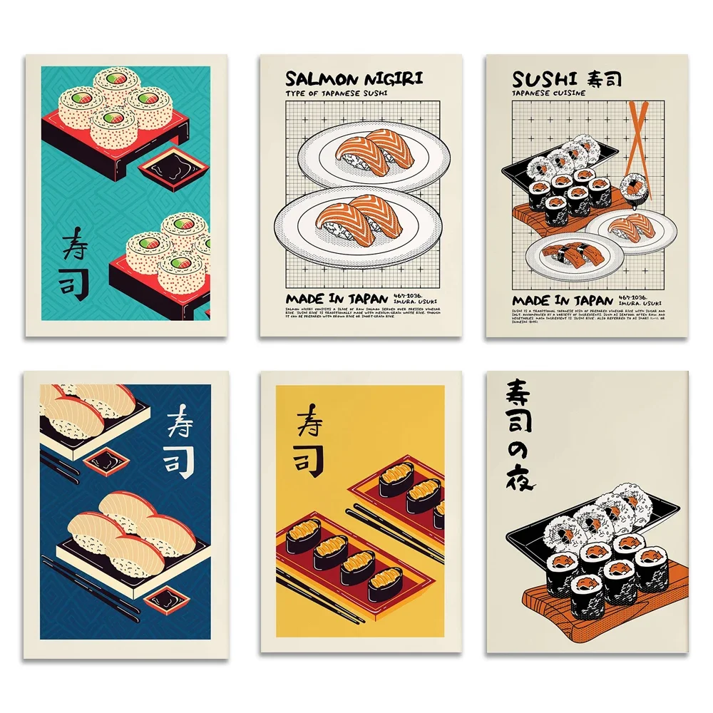 Винтажная тарелка для суши с сашими лососем тамаго калифорнийские рулеты