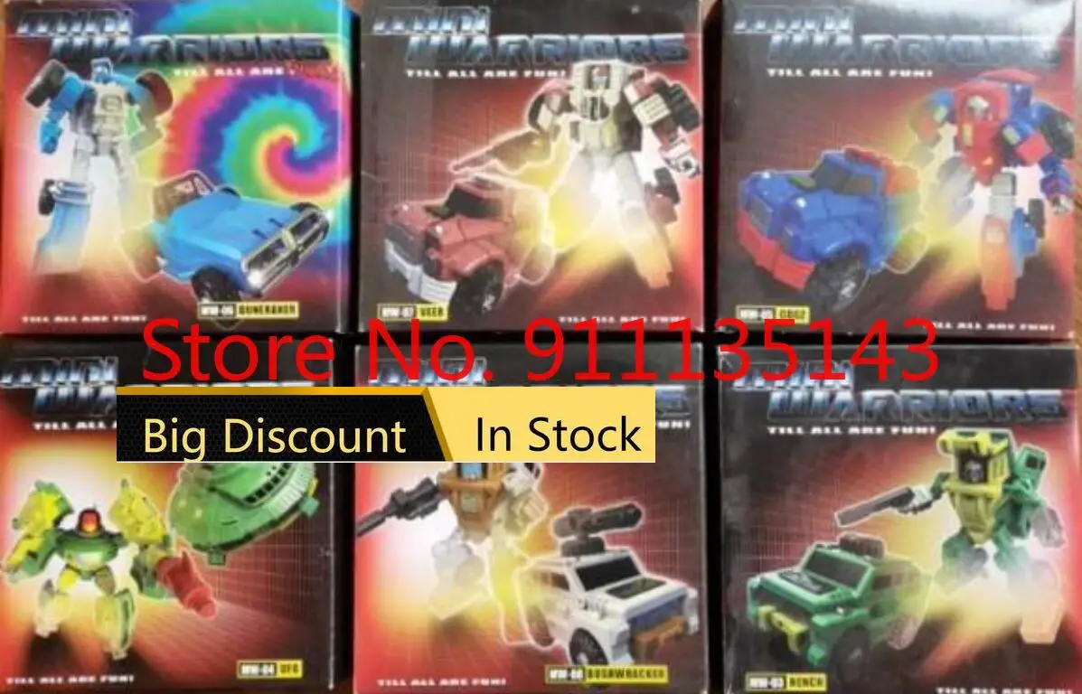 

igear MW-03 MW-04 MW-05 MW-06 MW-07 MW-08 6PCS A SET mini size G1 Transformation Action Figure Robot Deformed Toy in stock