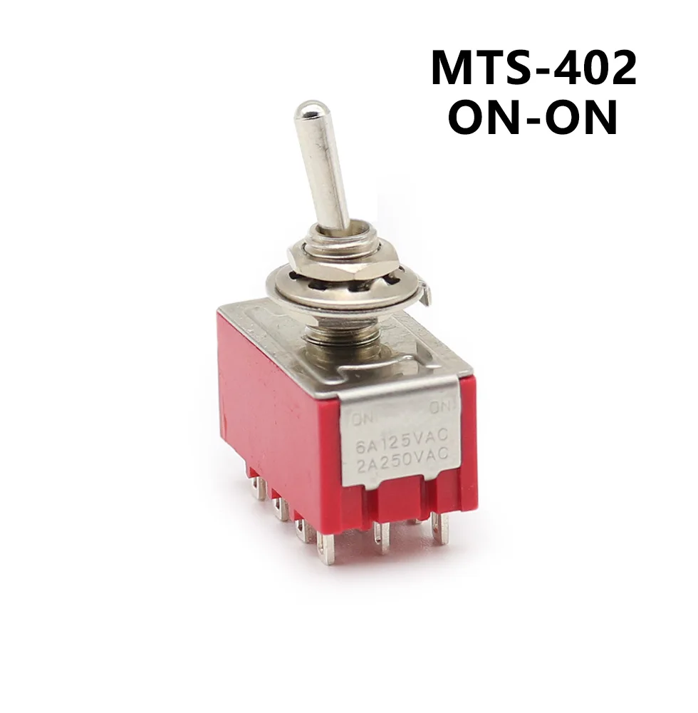 

Водонепроницаемый пластиковый тумблер MTS-102 красный 6 мм 3/6/9/12PIN 2/3 положения