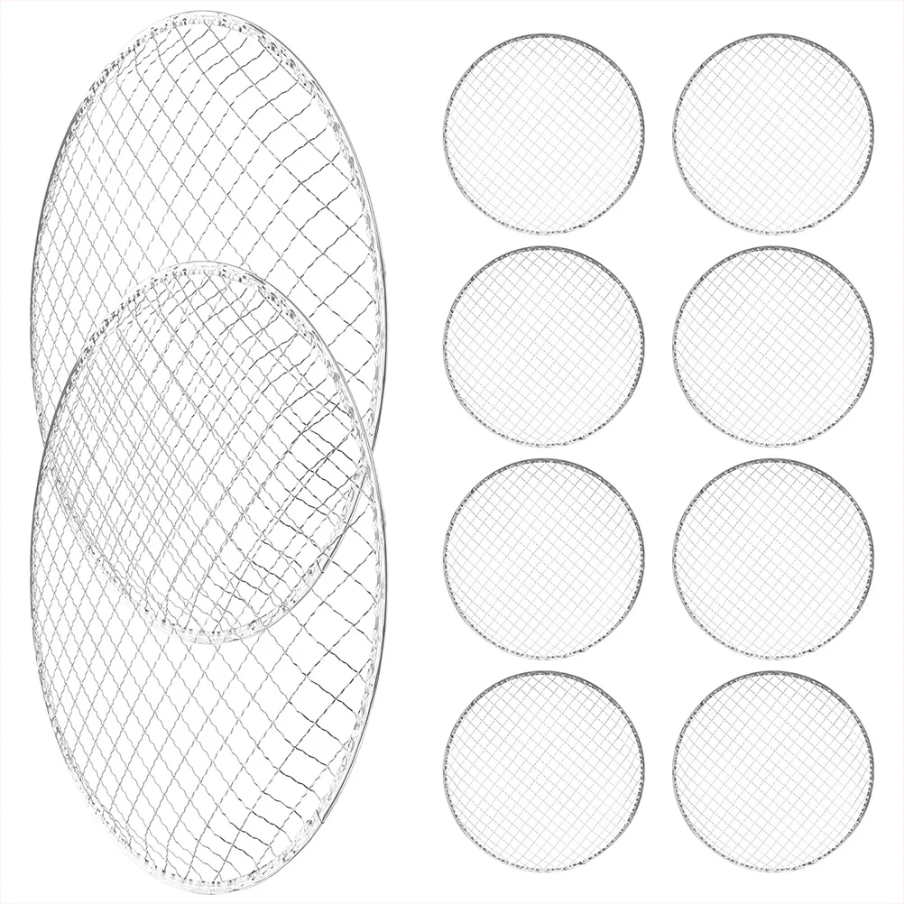 

Grill Round Rack Mesh Grate Wire Bbq Net Barbecue Cooking Steam Replacement Fry Air Cookie Grid Baking Bread Pit Fire Cooling