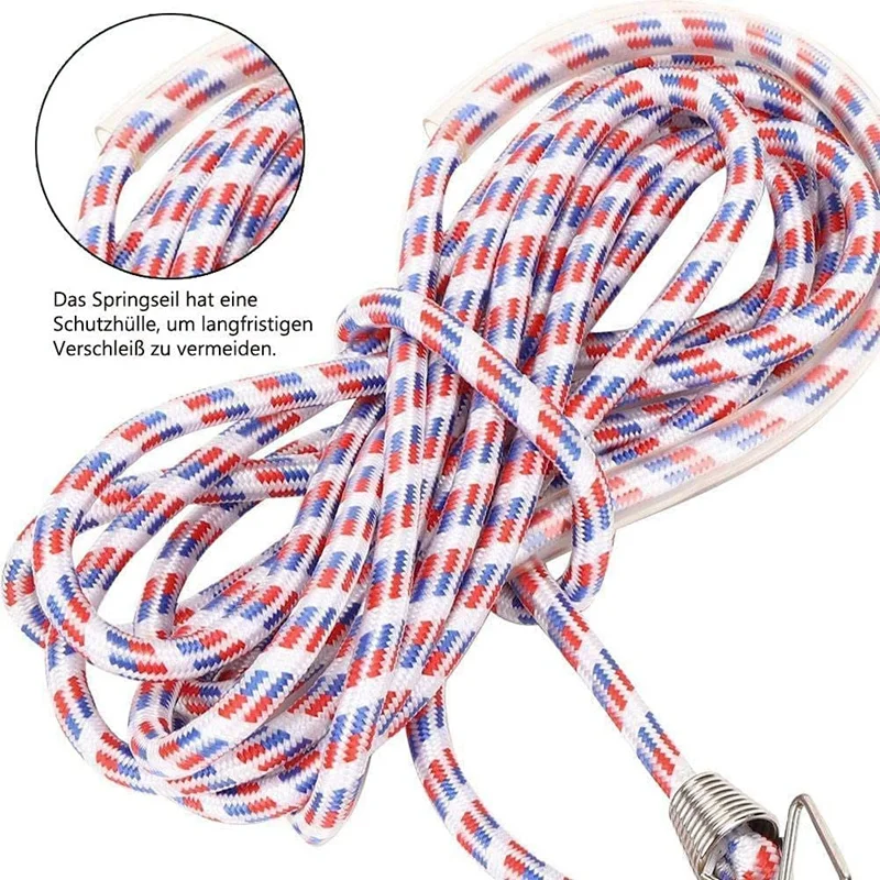 Skipping Rope for Multiple Players with Wooden Handle Team Group Jump School Sport Outdoor Activities |