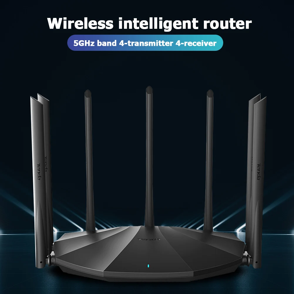Двухдиапазонный маршрутизатор Tenda AC23 AC2100 2 4 ГГц 5 0 Мбит/с с 7 антеннами |