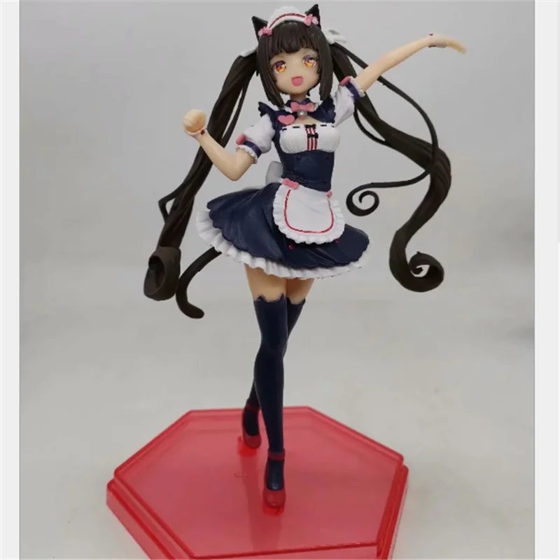 Аниме-фигурка нейкопара 17 см парад ваниль чокола привлекательная девушка