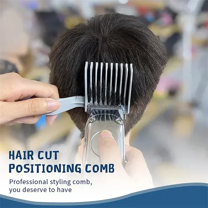 

Barber Fade Combs Hair Cutting Positioning Comb Clipper Blending Flat Top Hair Trimmer Position Comb for Men Salon Styling Tools