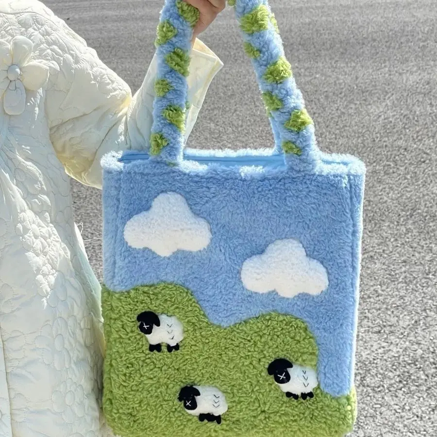 

Soft Plush Bags Messenger Crossbody Shoulder Bag Large Capacity Artificial Lambs Wool Women Design Casual Tote Shopping Bag Sac