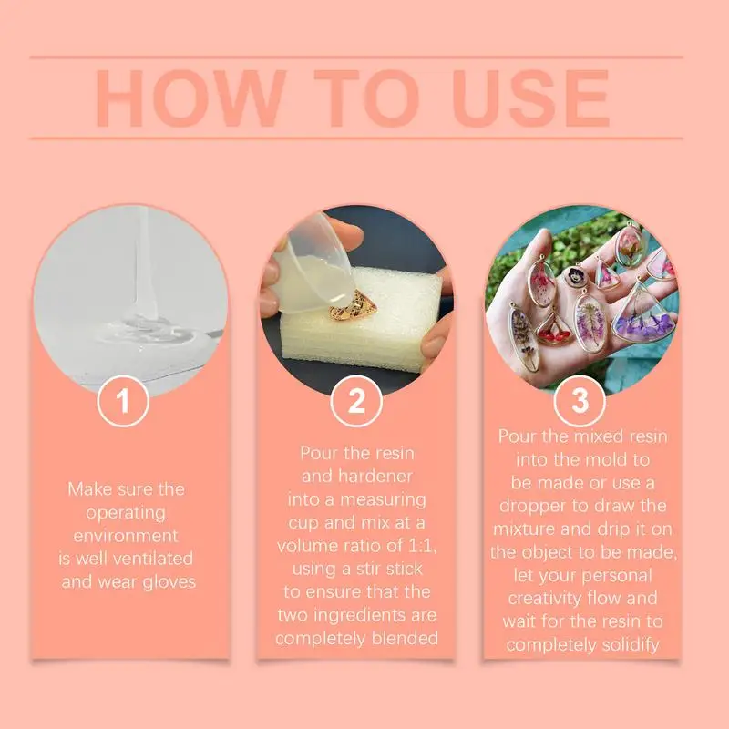 Комплект из эпоксидной смолы 1:1 AB прозрачный отвердитель для художественного