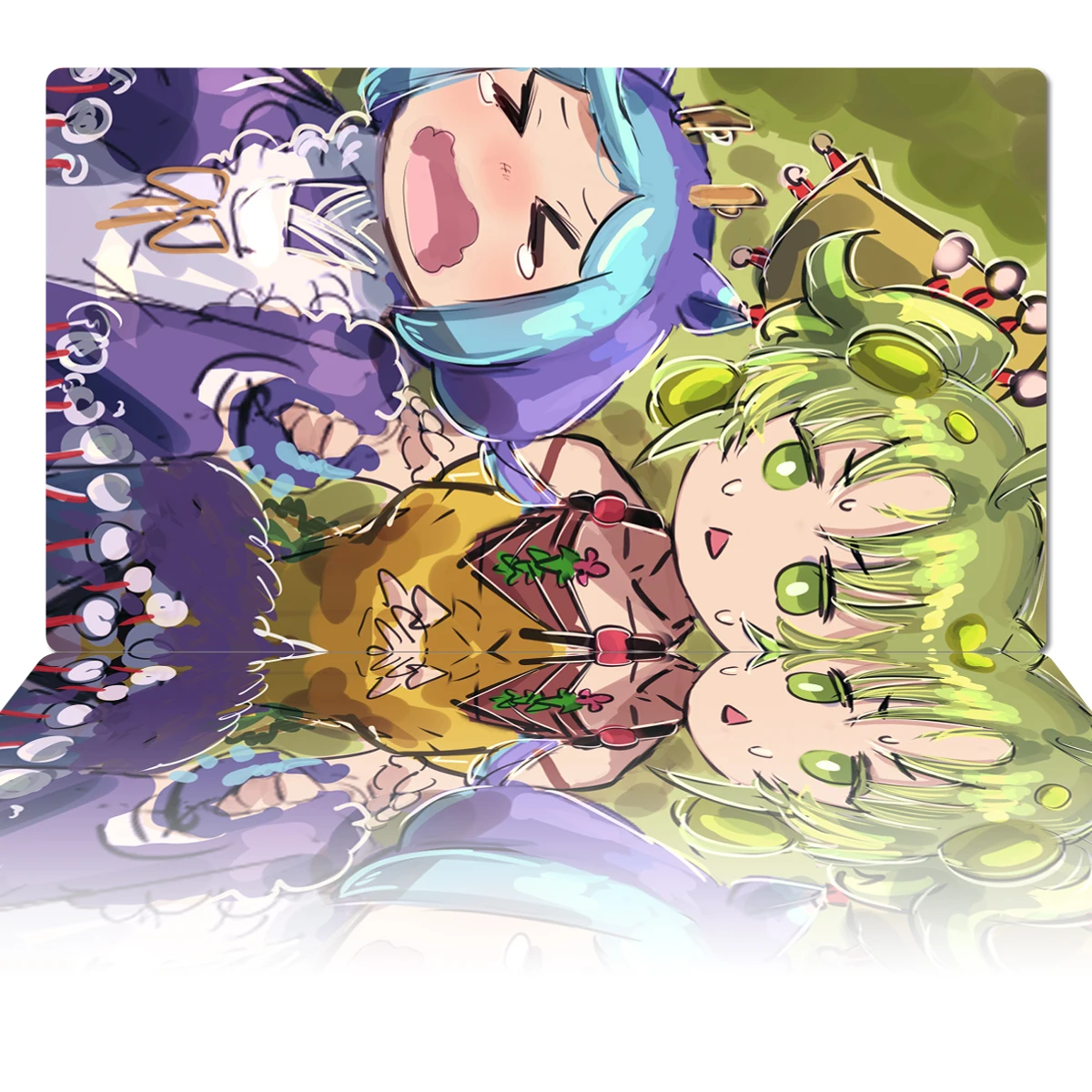 YuGiOh Playmat Laundry Dragonmaid Parlor Dragonmaid TCG CCG Board Game Trading Card Game Mat Mouse Pad Rubber Desk Mat zones Bag