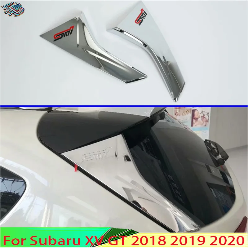 

Автомобильные аксессуары для Subaru XV GT 2018 2019 2020, хромированный стеклянный спойлер из АБС-пластика, отделка, ободок
