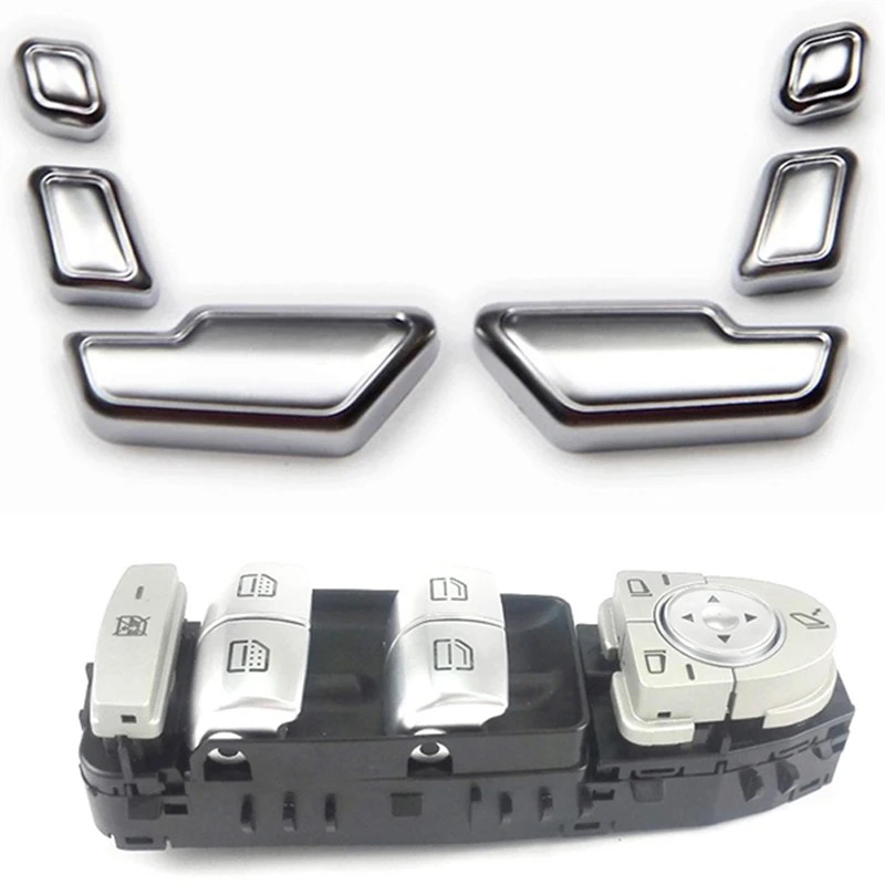 

Front Door Window Switch for Mercedes-Benz C300 C63 C350E C-Class & Car Zinc Alloy Door Seat Adjust Button Switch Cover