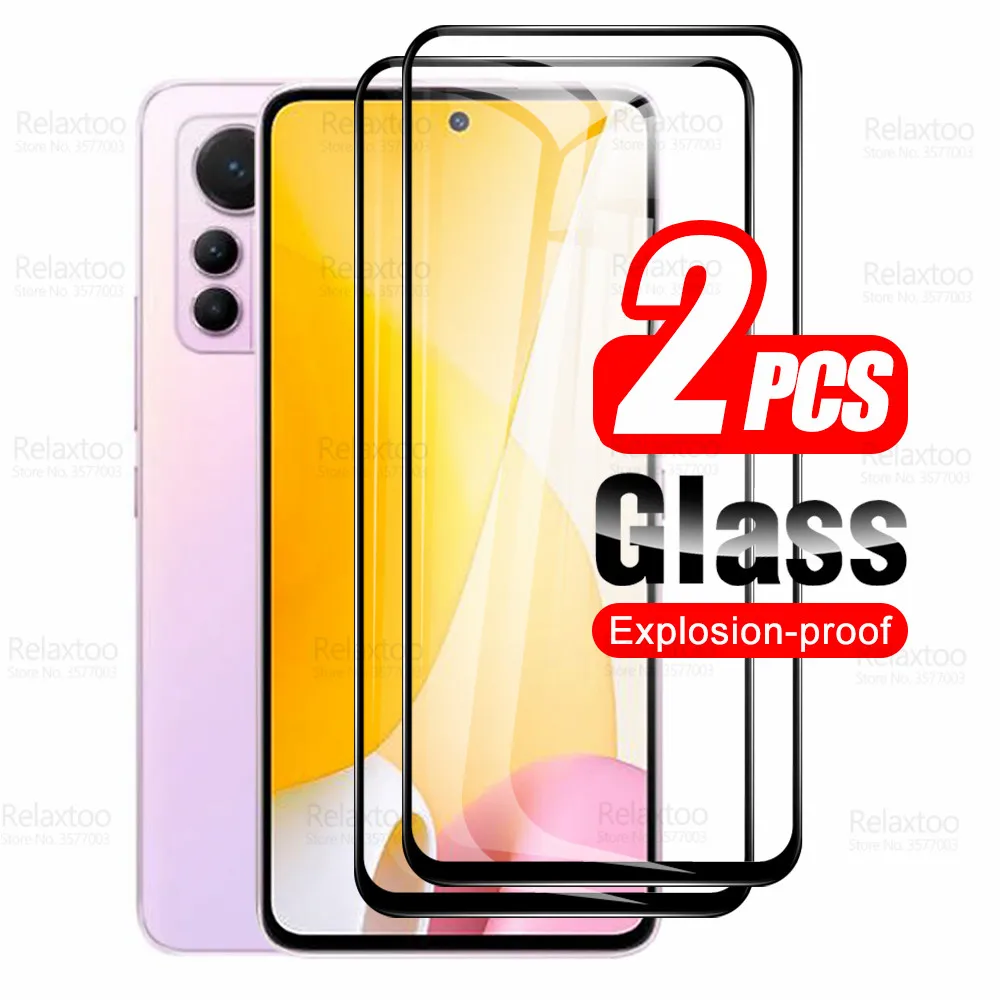

For Xiaomi 12S Lite Glass 2Pcs Full Cover Tempered Protective Glass Xiami Mi12S 12 S Light Mi 12SLite 5G Screen Protector Film