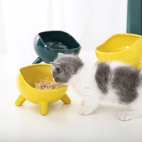 ceramic cat bowl cervical protection cat food bowl rice bowl dog food bowl anti overturning water bowl pet supplies