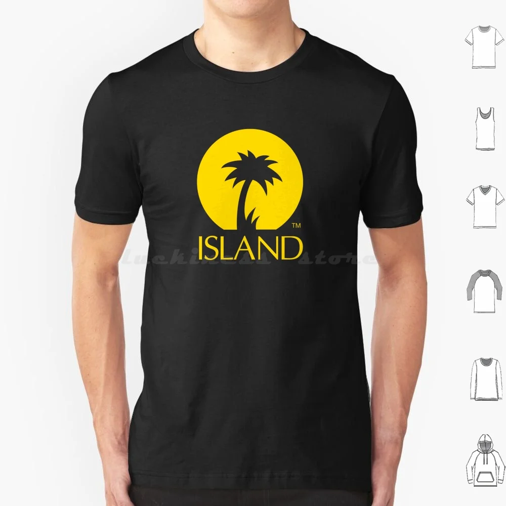 Island Records T Shirt 6Xl Cotton Cool Tee Island Records Reggae Records Label Music Ska Tuff Gong Island Universal Music