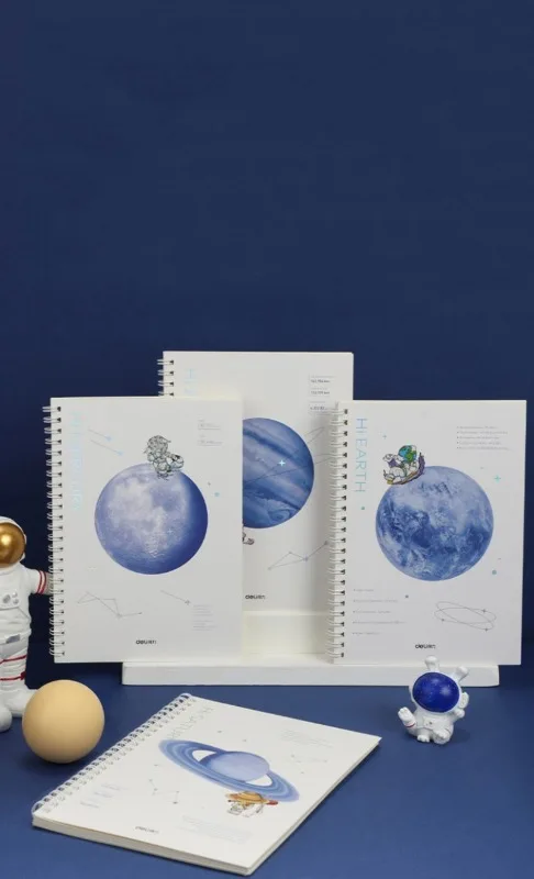 

Creative Vast Starry Sky A5 Coil Notebook, Simple Work Notes Student Diary