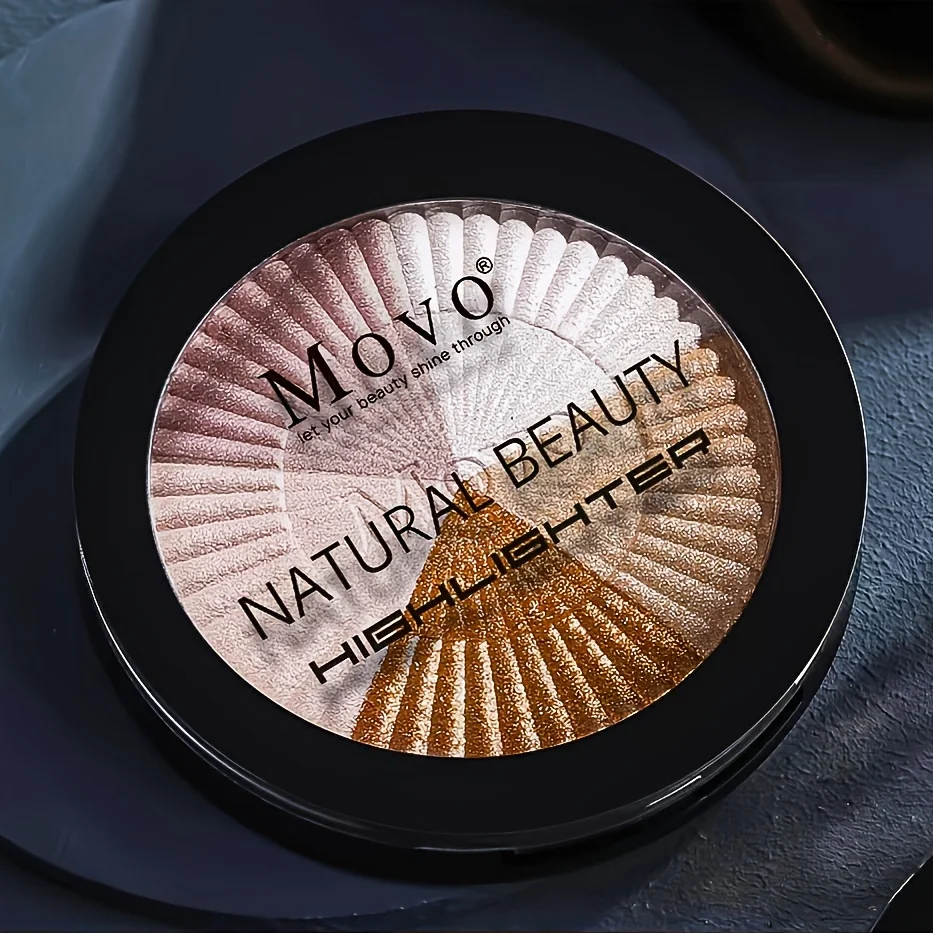 Палитра Для Лица Movo Highlighter-Pigment 5 Цветов Блестящий Хайлайтер Высокой