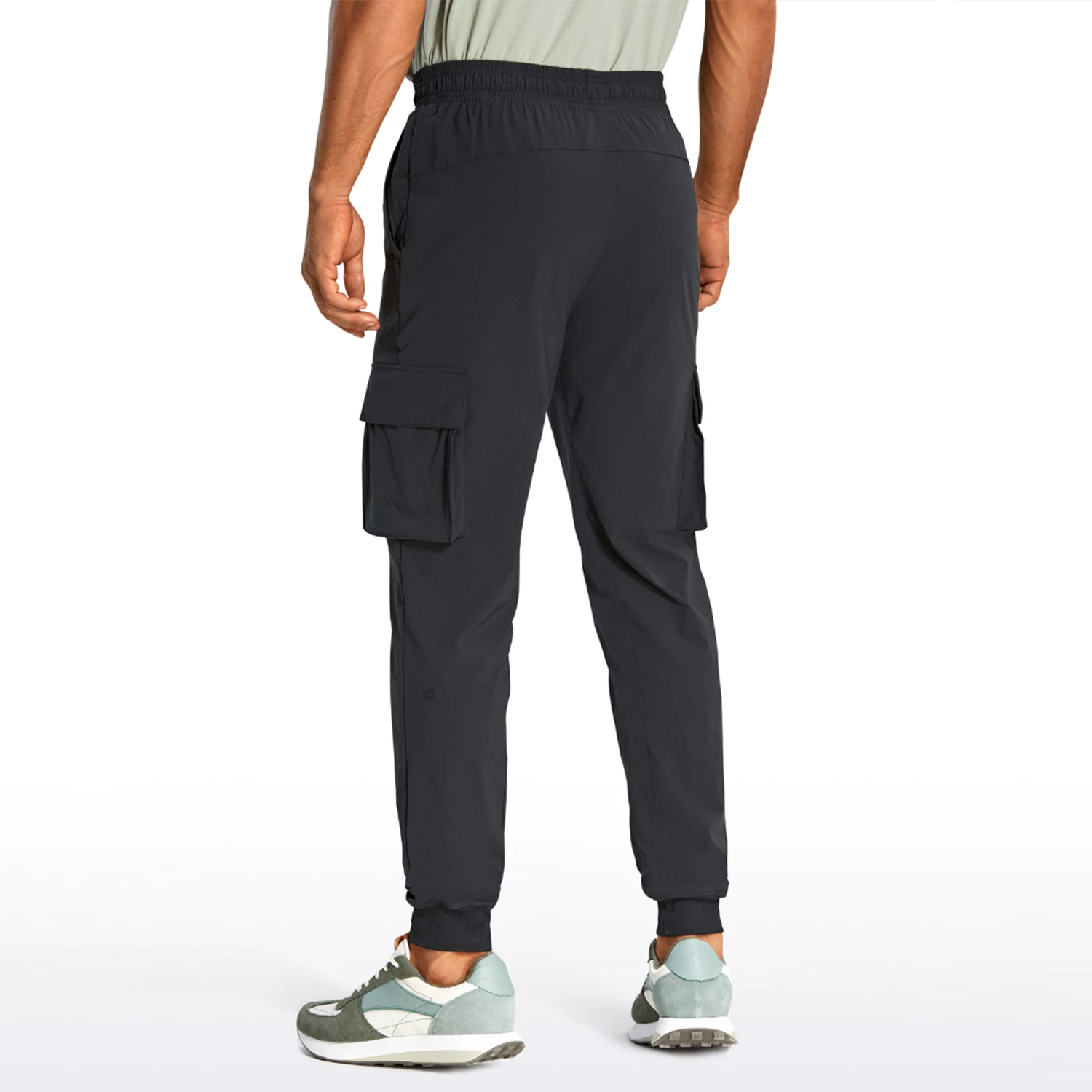 CRZ YOGA Men's Hiking Cargo Pants - 30'' Lightweight Waterproof Joggers Work Travel Golf Casual Outdoor Pants with Pockets