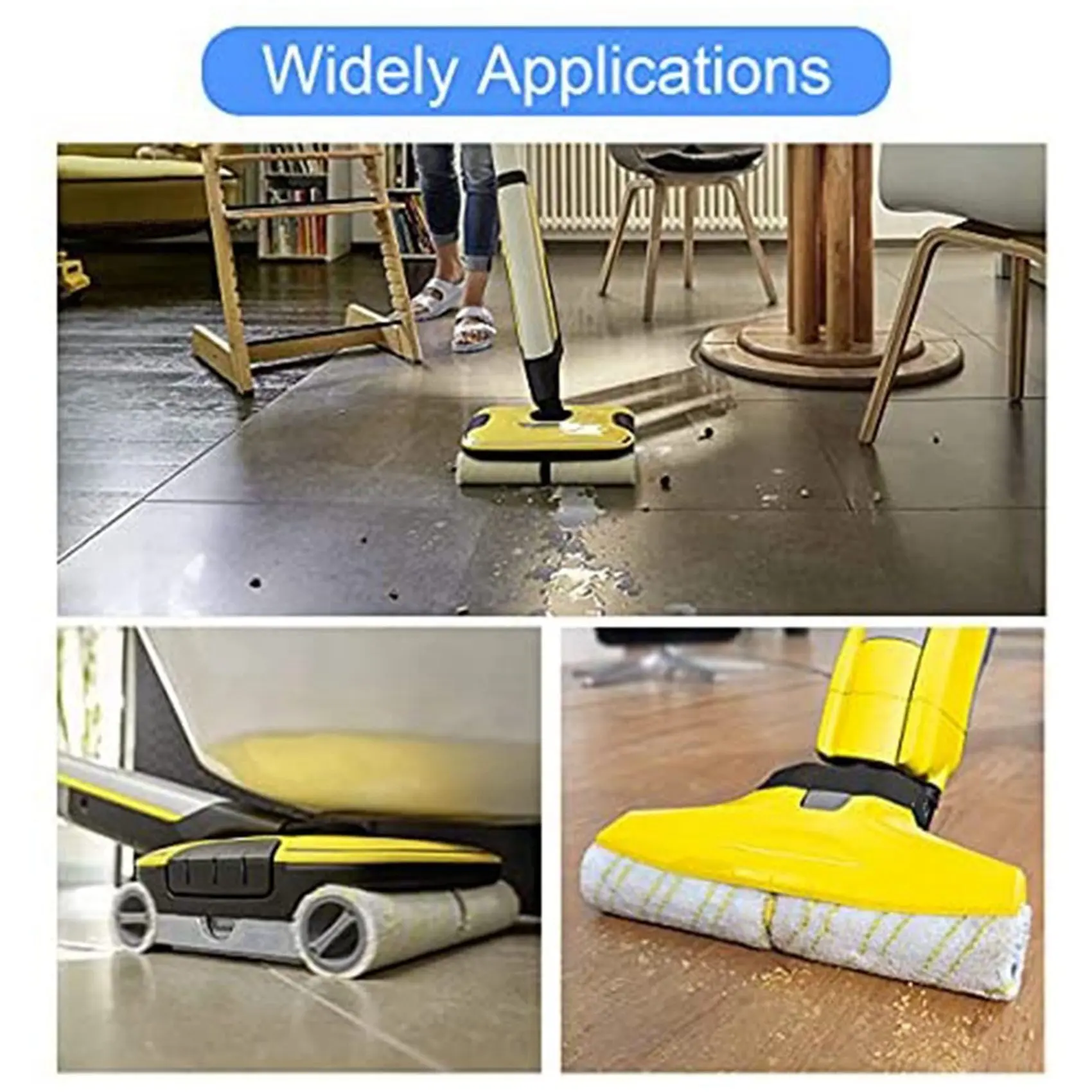 Сменные ролики для Karcher FC7 FC5 FC3 Ролики из микрофибры 2.055-006.0 мытья твердых полов