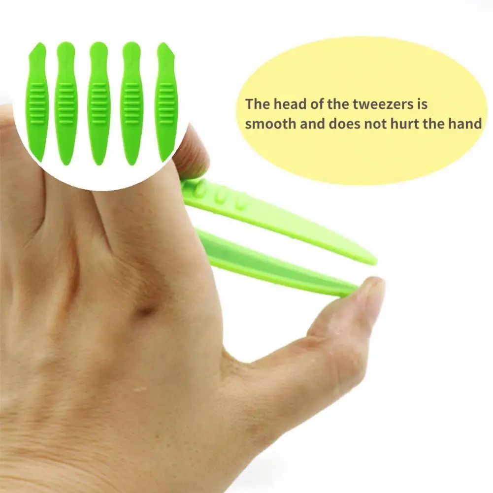 

Universal Nature Learning Tool Skill Development Ergonomic Design Nature Exploration Toy Exploration Tweezers 5Pcs