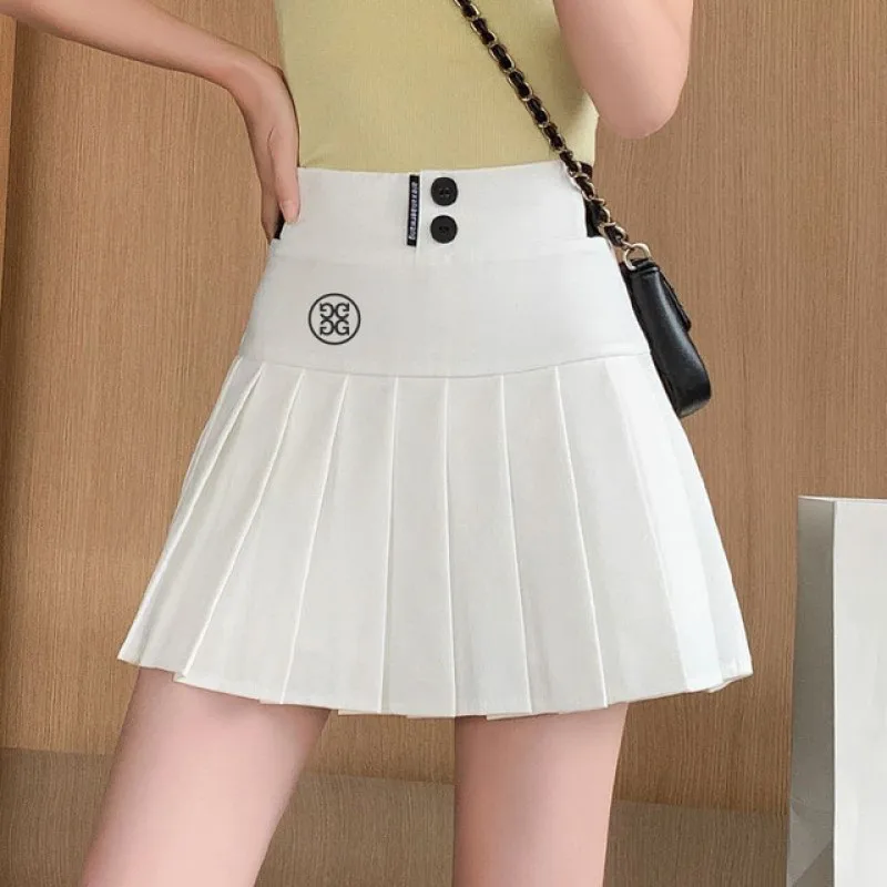 

2023 Женская одежда для гольфа, летняя юбка для гольфа Malbon, качественная теннисная юбка с высокой талией, шорты, женская одежда для гольфа с лошадью, мини-юбка