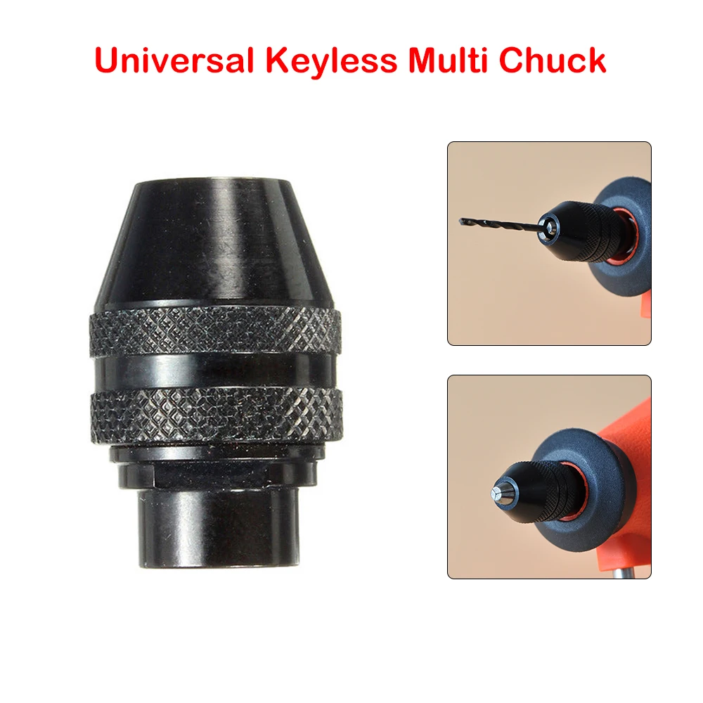 

1pcs Carbon Steel Chuck Quick Change Adapter Mini Multifunctional Keyless Drill Chuck 1/4Hex Shank Rotary Tools