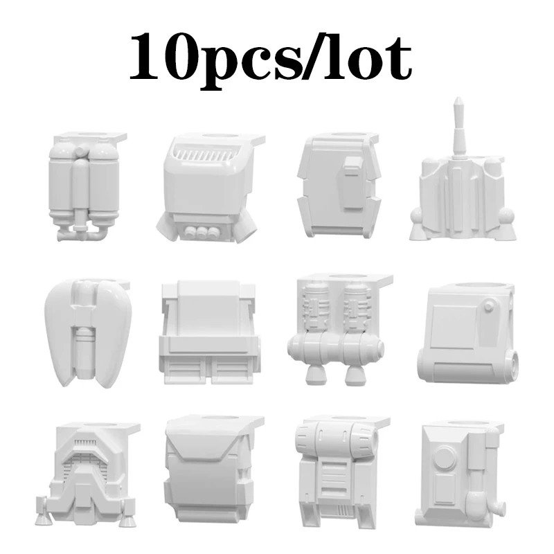 10 шт./партия Детский конструктор военный рюкзак