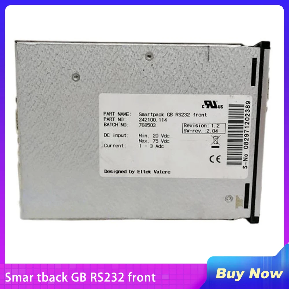 

Модуль питания мониторинга для ELTEK Smar Tback GB RS232 Front 242100,114 полностью протестирован