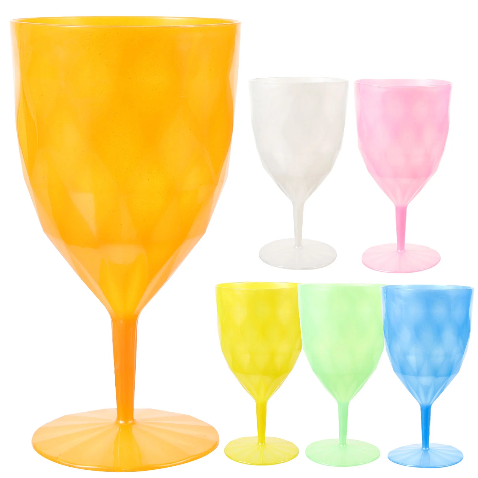 

6 Pcs Bar Glass Champagne Flutess Party Party Champagne Cup Cocktail Anti-fall Margarita