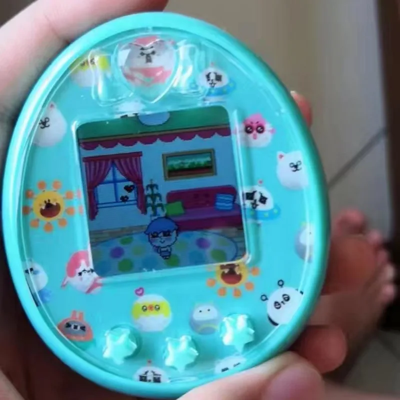 Фото Электронные питомцы Tamagotchi: 12 виртуальных кибер-питомцев в одном, интерактивная игрушка с HD-экраном, цифровой электронный питомец, подарок №2