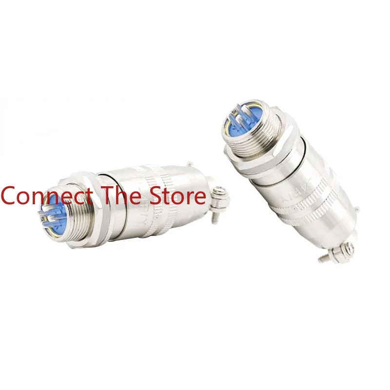 

2PCS XS12JK-4P/Y Aviation Plug XS12-4 Core M12-4 Socket Sensor Connector