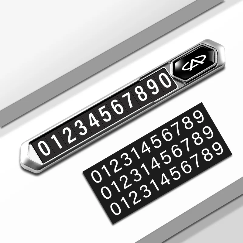 Автомобильная Временная парковочная карточка скользящая Скрытая табличка с