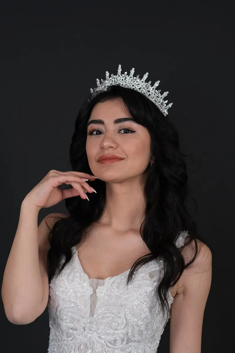 

Trend Model Silver Stone Bridal Crown
