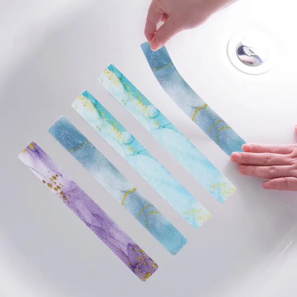 

24Pcs Shower Sticker Practical Long Lasting Strong Adhesive Household Supplies Bathtub Strip Bathtub Sticker