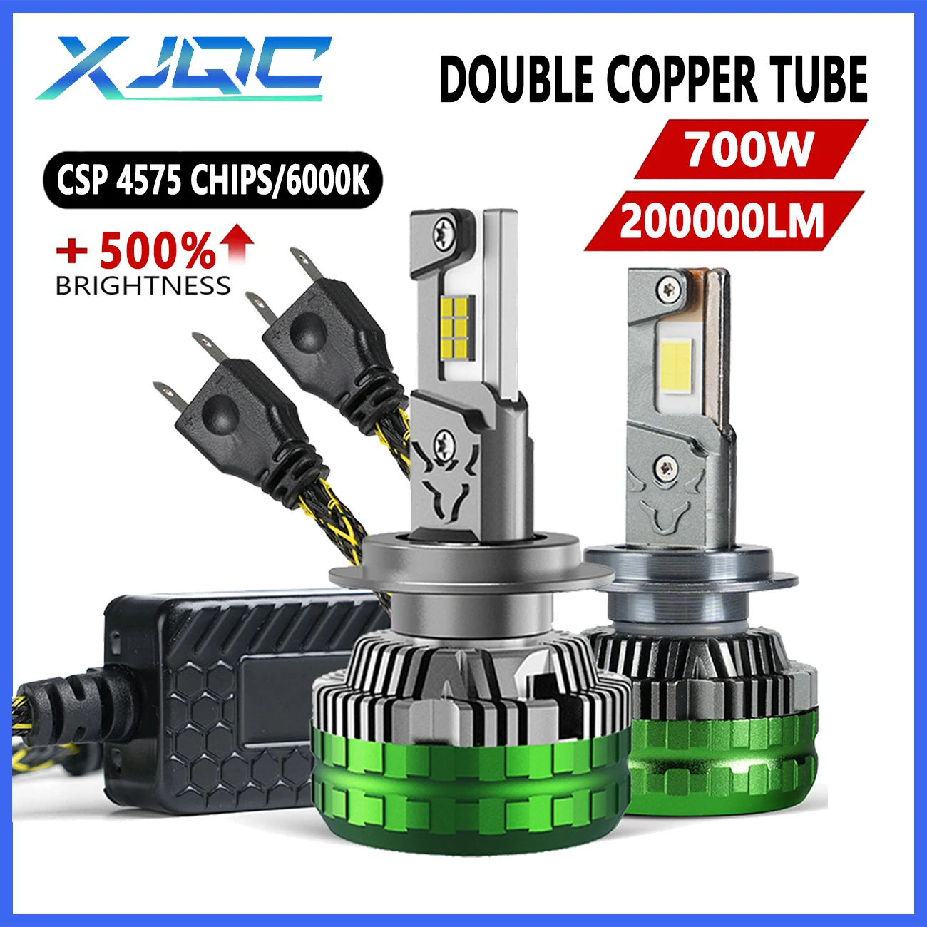 

XJQC 700 лм 9005 Вт H4 H7 9006 9012 светодиодный Canbus лампы H1 H8 H9 H11 Сверхъяркие высококонцентрированные Автомобильные фары автозапчасти