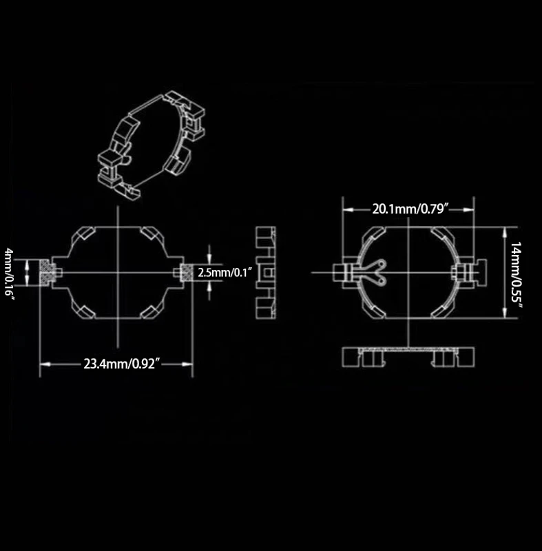 Фото 10-100 шт. cr1616 держатель батареи для Gameboy Gbc GBA GB держатель батареи для игровой карты для Nintendo Gameboy Advance Fine замена №2