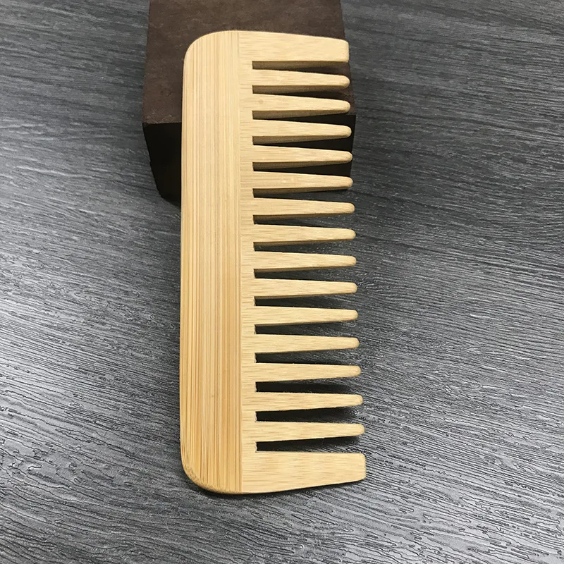 

Bamboo Wide Tooth Comb Hair Brushes Detangling Combs Anti-Static Curly Hair for Women Men Smoothing Massaging Home Salon Use