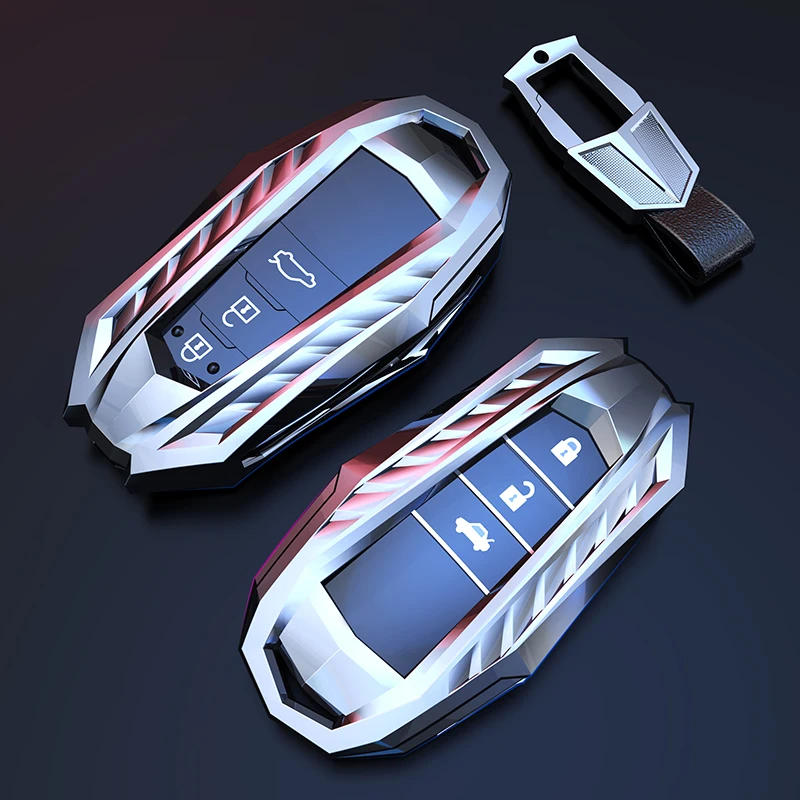 

Zinc Alloy Car Key Case Key cover for Toyota Corolla camry Rav4 Auris Avensis Prius Aygo Camry Land Cruiser 200 Prado Crown 2020