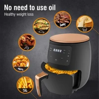 4 5l 1400w air fryer oil free electricity fryer cooking appliances smart touch lcd deep airfryer for pizza chicken french fries