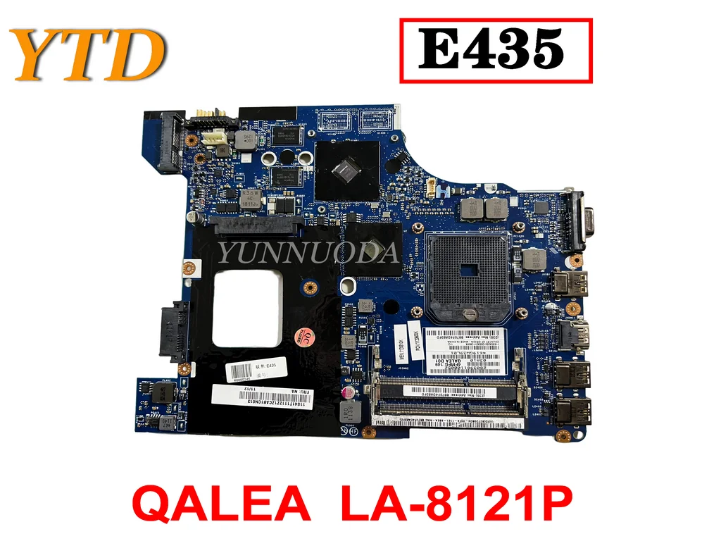 Original For ThinkPad Edge E435 laptop motherboard QALEA  LA-8121P  tested good free shipping