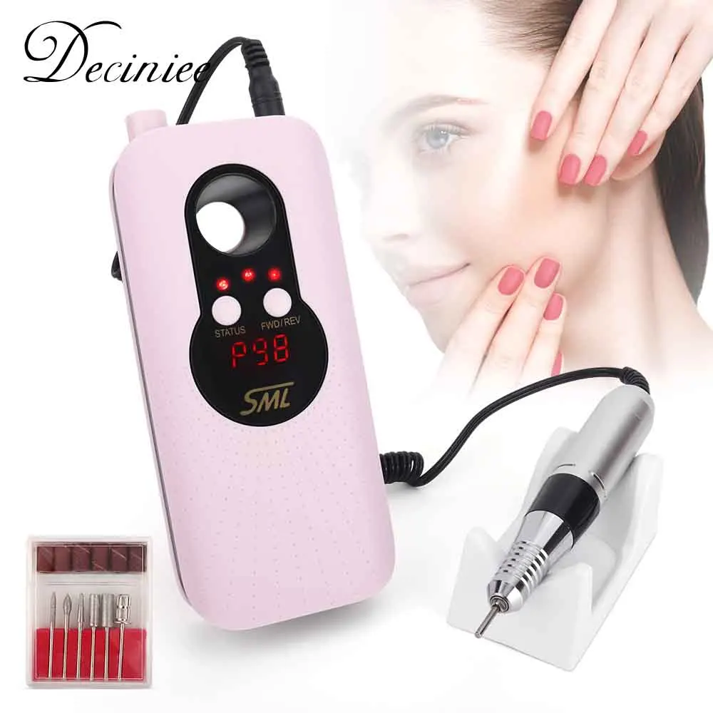 35000 RPM Rechargeable Portable Nail Drill machine Electric Nail File Manicure drill Set profession Nail Tools for Nail Salon