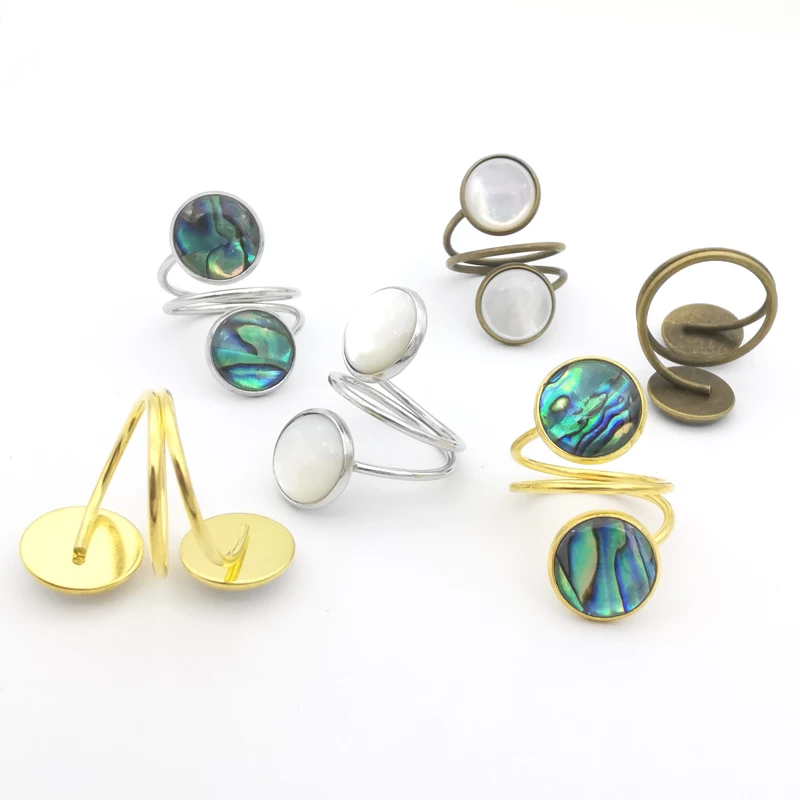 Очаровательные натуральные 12X12 мм из ракушки морского ушка перламутровые