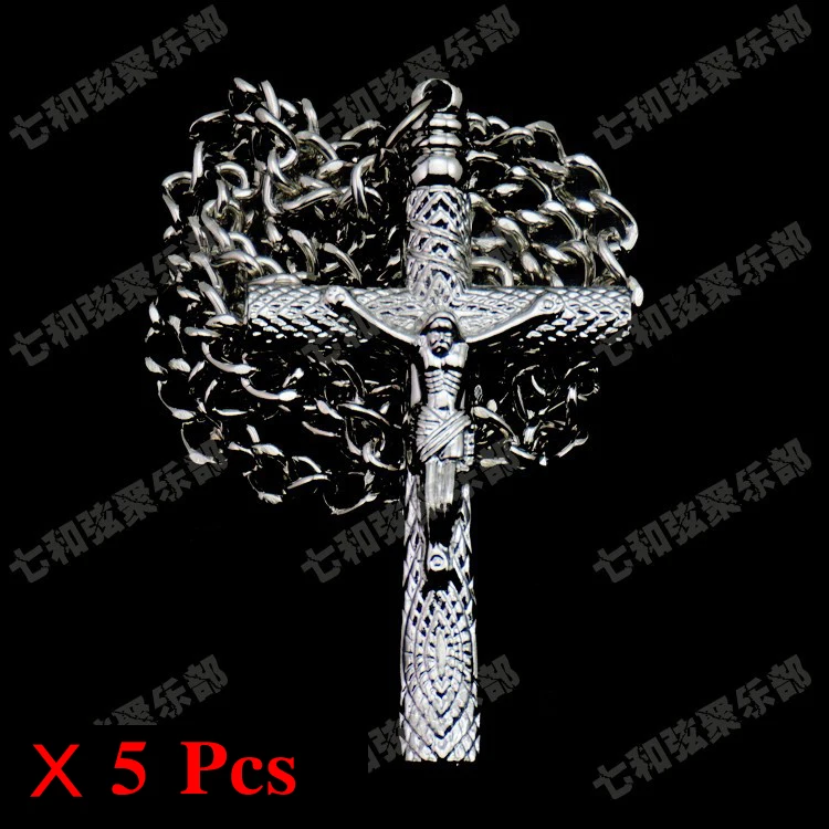

5 Pcs Jesus Crucifix Necklace Jazz Drum Skin Tuning Key Wrench Tool