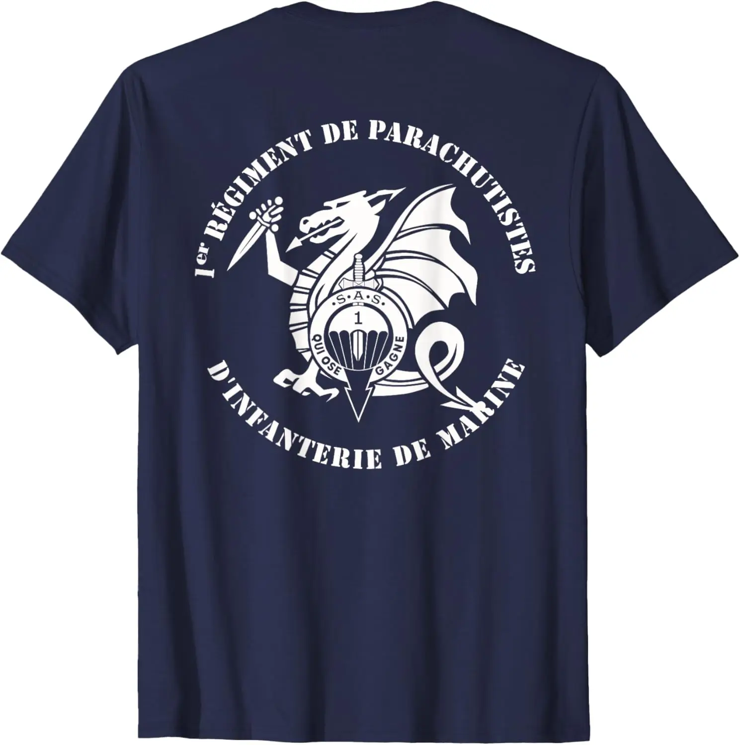 Футболка French SAS 1st Mar Infantry Para Regiment 1er R.P.I.Ma, повседневная рубашка из 100% хлопка с короткими рукавами (art.: 3920ca84cbd3f) - 3920ca84cbd3f