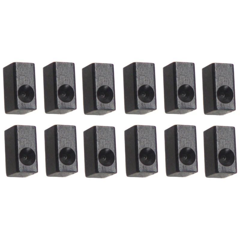 

12 Pieces Guitar Tremolo Bridge Saddle Clamp Pressure Lock String Insert Metal Block For Electric Guitar Parts