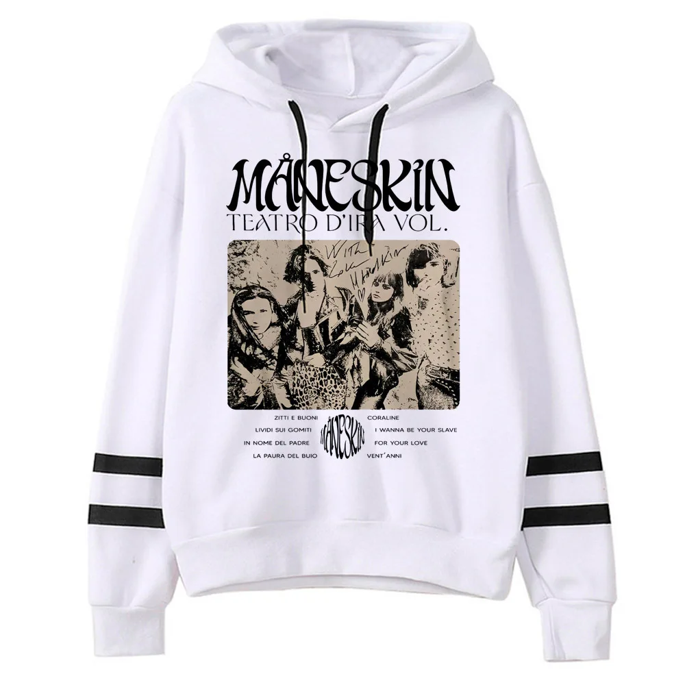 Maneskin Элегантная модная женская толстовка Y2K с рисунком