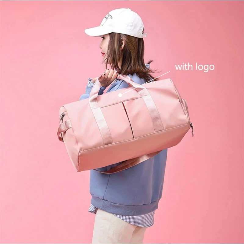 

A With Logo Women Outdoor Sports Gym Bag Beach Wet Dry Large Capacity Multi Shoulder Training Fitness Waterproof Handbag